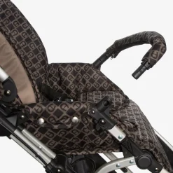 AIGNER Strollers*Brown & Black Logo Stroller