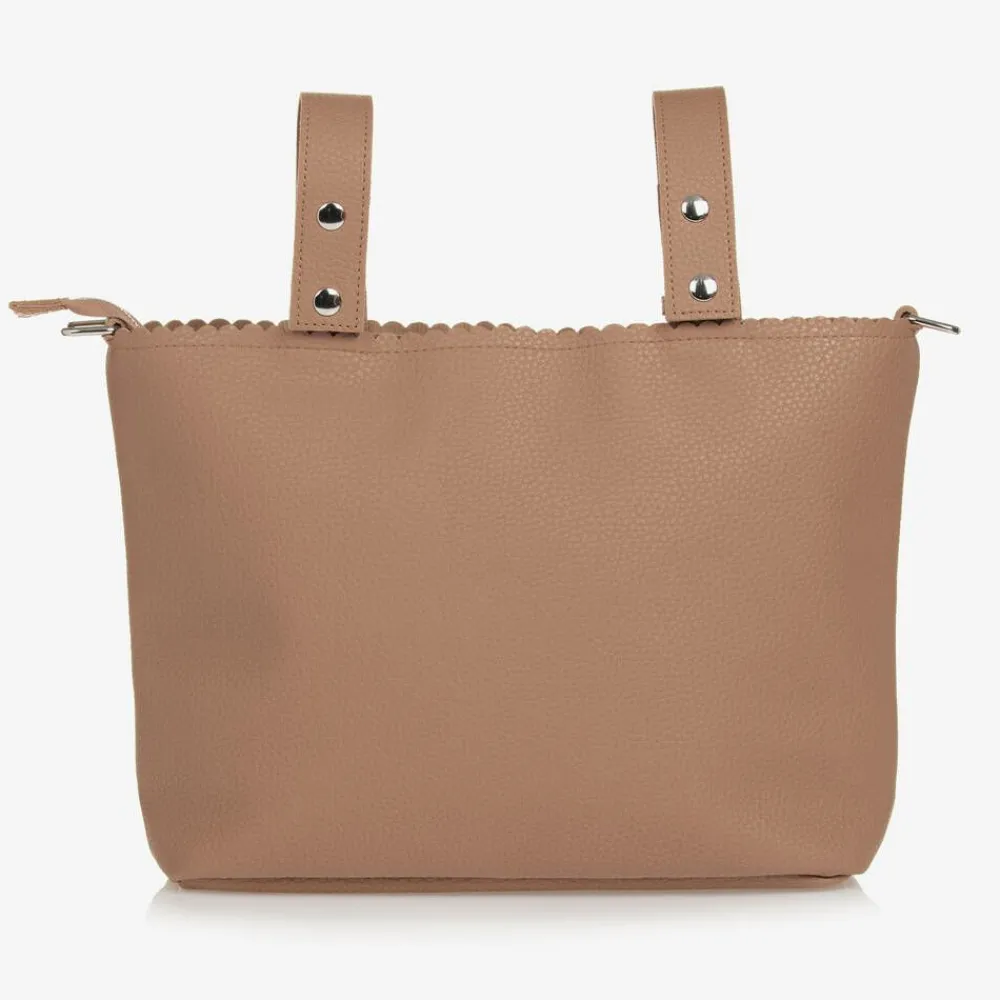 Pasito a Pasito Gifts*Brown Faux Leather Baby Organiser Bag (30cm)