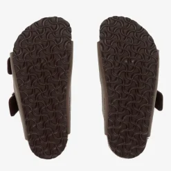 Birkenstock Sandals*Brown Faux Leather Buckled Sandals