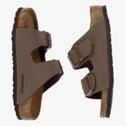 Birkenstock Sandals*Brown Faux Leather Buckled Sandals
