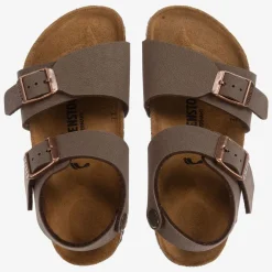 Birkenstock Sandals*Brown Faux Leather Sandals