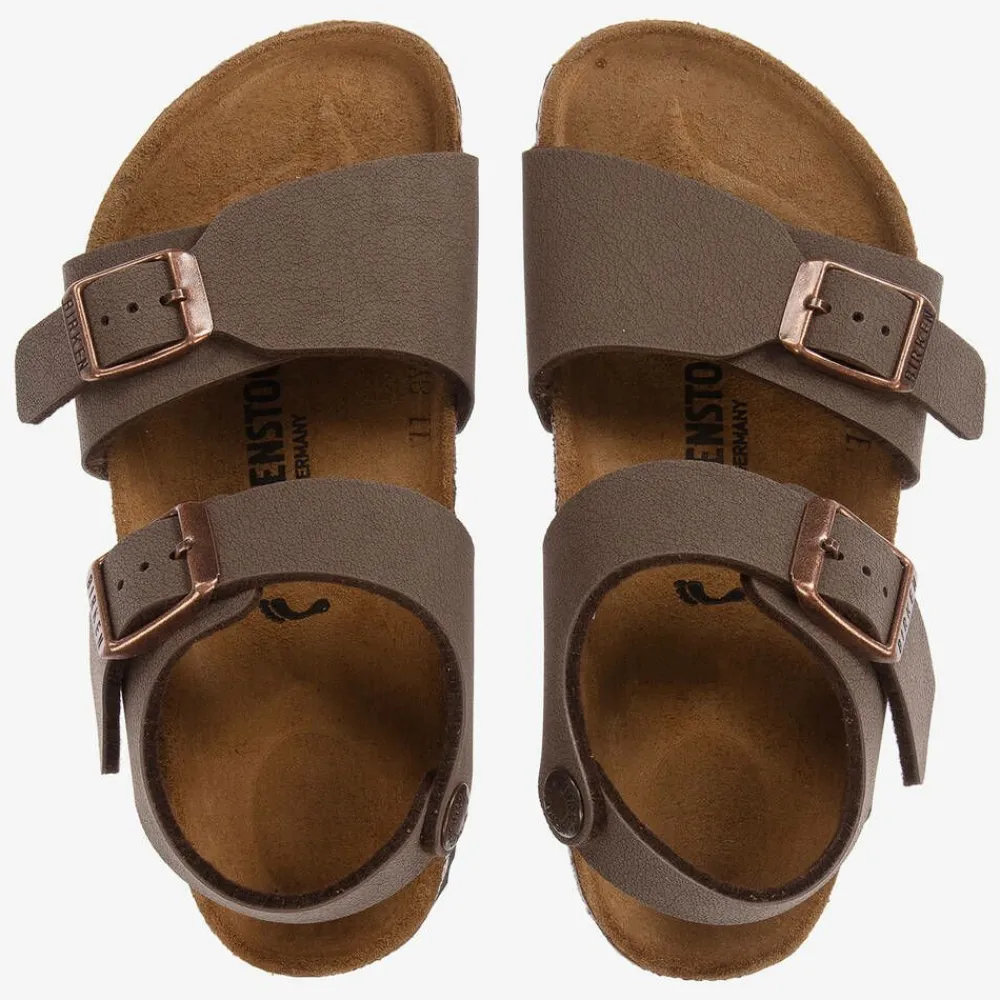 Birkenstock Sandals*Brown Faux Leather Sandals
