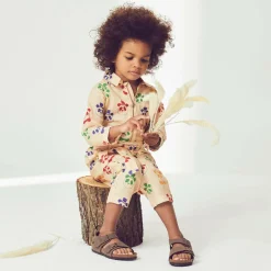 Birkenstock Sandals*Brown Faux Leather Sandals