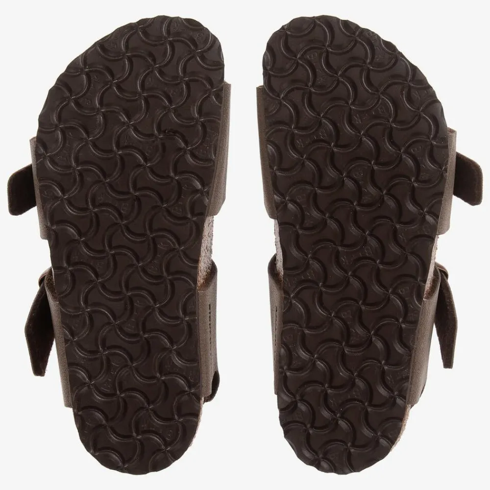 Birkenstock Sandals*Brown Faux Leather Sandals