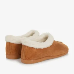 Pisamonas Slippers|Slippers*Brown Faux Sheepskin Slippers