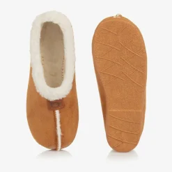 Pisamonas Slippers|Slippers*Brown Faux Sheepskin Slippers