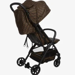 Fendi Strollers*Brown FF Logo Stroller
