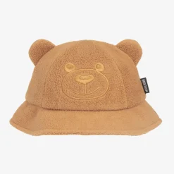 Moschino Baby Hats|Hats*Brown Fleece Bucket Hat