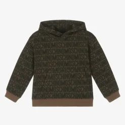 Moschino Kid-Teen Tops*Brown Knitted Hoodie