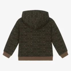 Moschino Kid-Teen Tops*Brown Knitted Hoodie