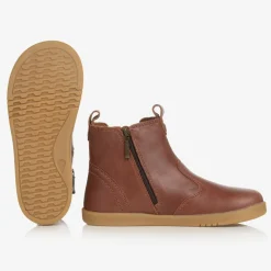 Bobux Kid + Boots|Boots*Brown Leather Ankle Boots