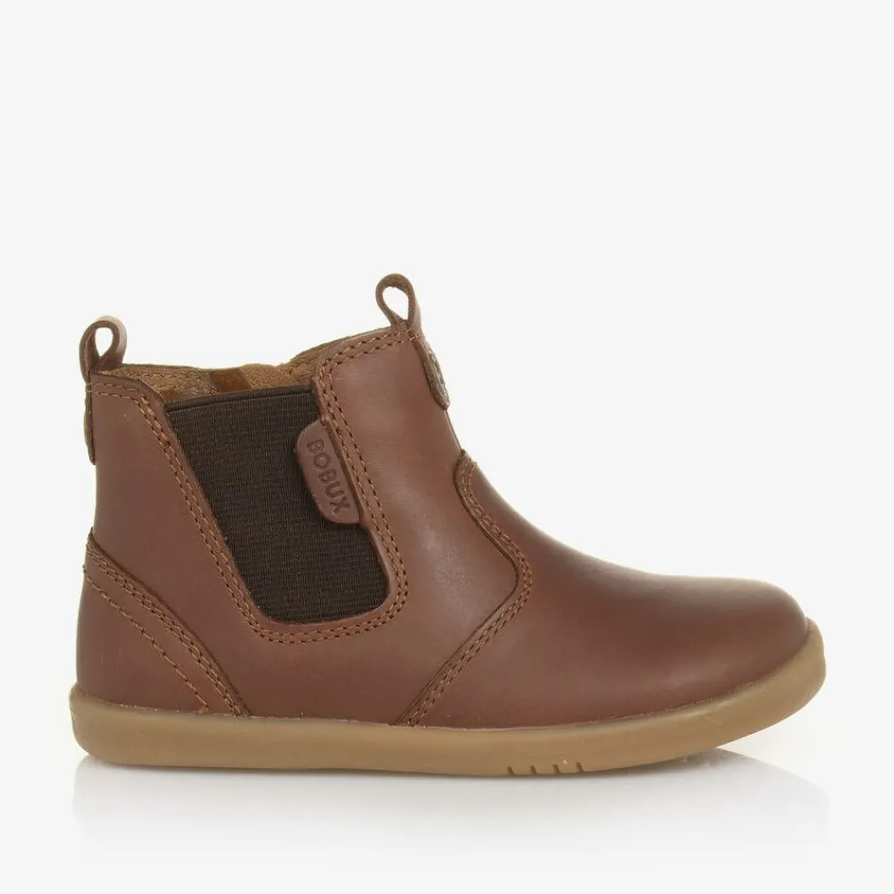Bobux IWalk Boots|Boots*Brown Leather Baby Chelsea Boots