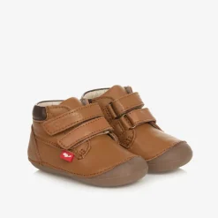 Chipmunks First Walkers|First Walkers*Brown Leather First-Walker Boots