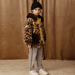 Mini Rodini Coats & Jackets|Gifts*Brown Leopard Print Faux Fur Jacket