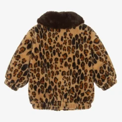 Mini Rodini Coats & Jackets|Gifts*Brown Leopard Print Faux Fur Jacket