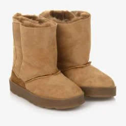 Falcotto by Naturino Boots|Boots*Brown Suede Leather Boots