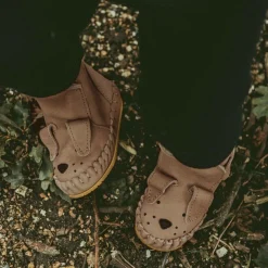 Donsje Pre Walkers|Pre Walkers*Brown Suede Leather Pre-Walkers Truffle