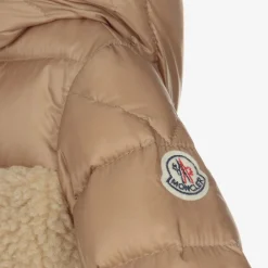 Moncler Enfant Coats & Jackets|Coats & Jackets*Brown Teddy Fleece Amin Hooded Coat