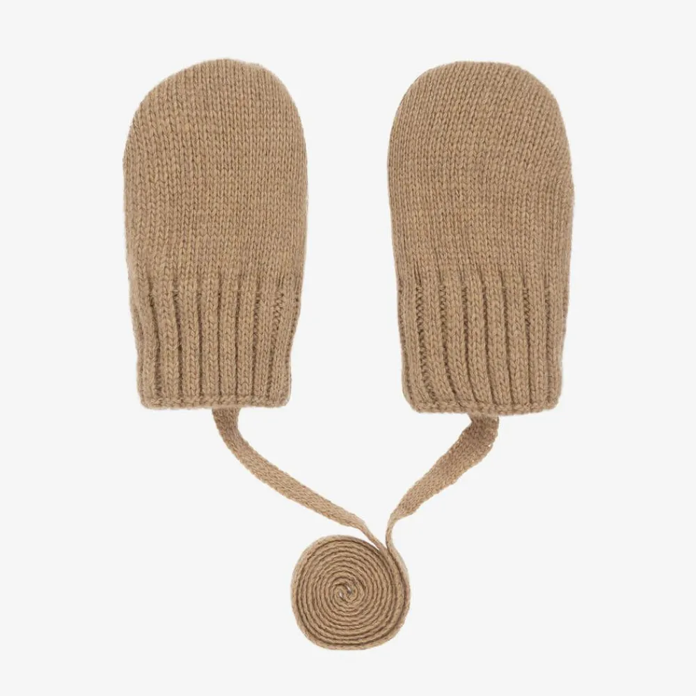 Jamiks Gloves & Mittens|Gloves & Mittens*Brown Wool & Cashmere Baby Mittens