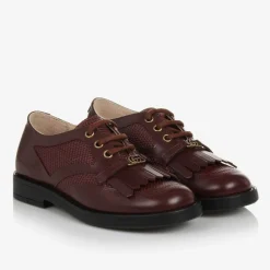 Gucci Brogues|Brogues*Burgundy Red Leather Shoes