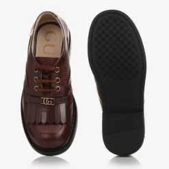 Gucci Brogues|Brogues*Burgundy Red Leather Shoes