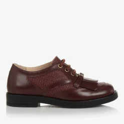 Gucci Brogues|Brogues*Burgundy Red Leather Shoes