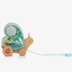 Moulin Roty Toys|Toys*Butterfly Pull Along Wooden Toy (16cm)