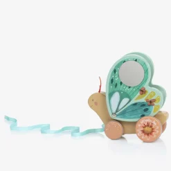 Moulin Roty Toys|Toys*Butterfly Pull Along Wooden Toy (16cm)