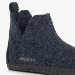 Birkenstock Slippers|Slippers*Dark Blue Wool Felt Slippers