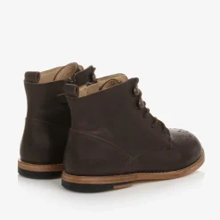 Young Soles Boots|Boots*Dark Brown Brogue Ankle Boots