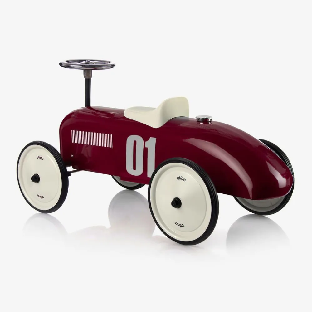 Vilac Toys|Toys*Dark Red Ride-On Vintage Car (76cm)