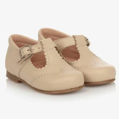 Childrens Classics Bar Shoes|Bar Shoes*Deep Ivory Leather Shoes