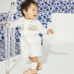 Childrens Classics Bar Shoes|Bar Shoes*Deep Ivory Leather Shoes