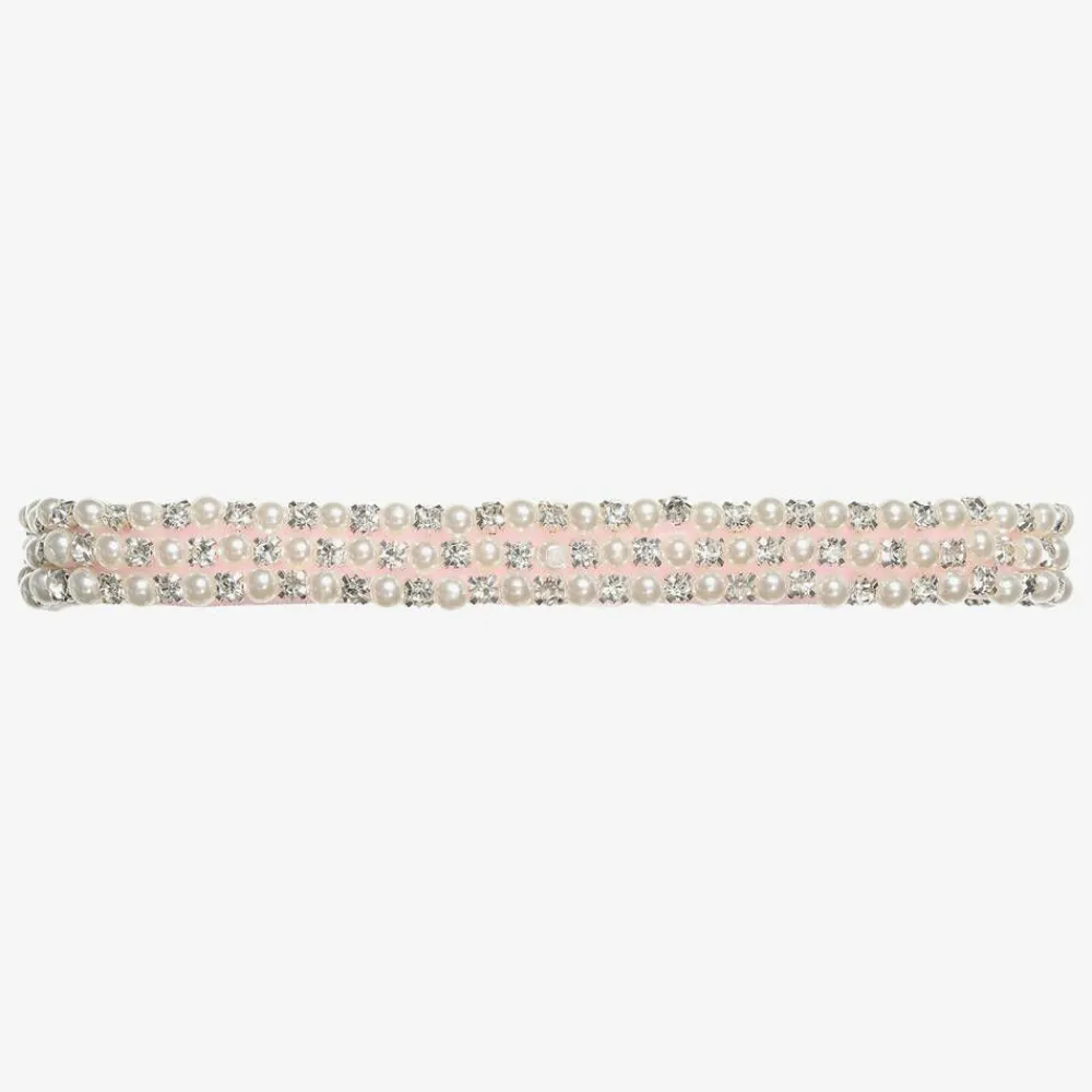 Cute Cute Hair Accessories*Diamanté & Pearl Bead Headband