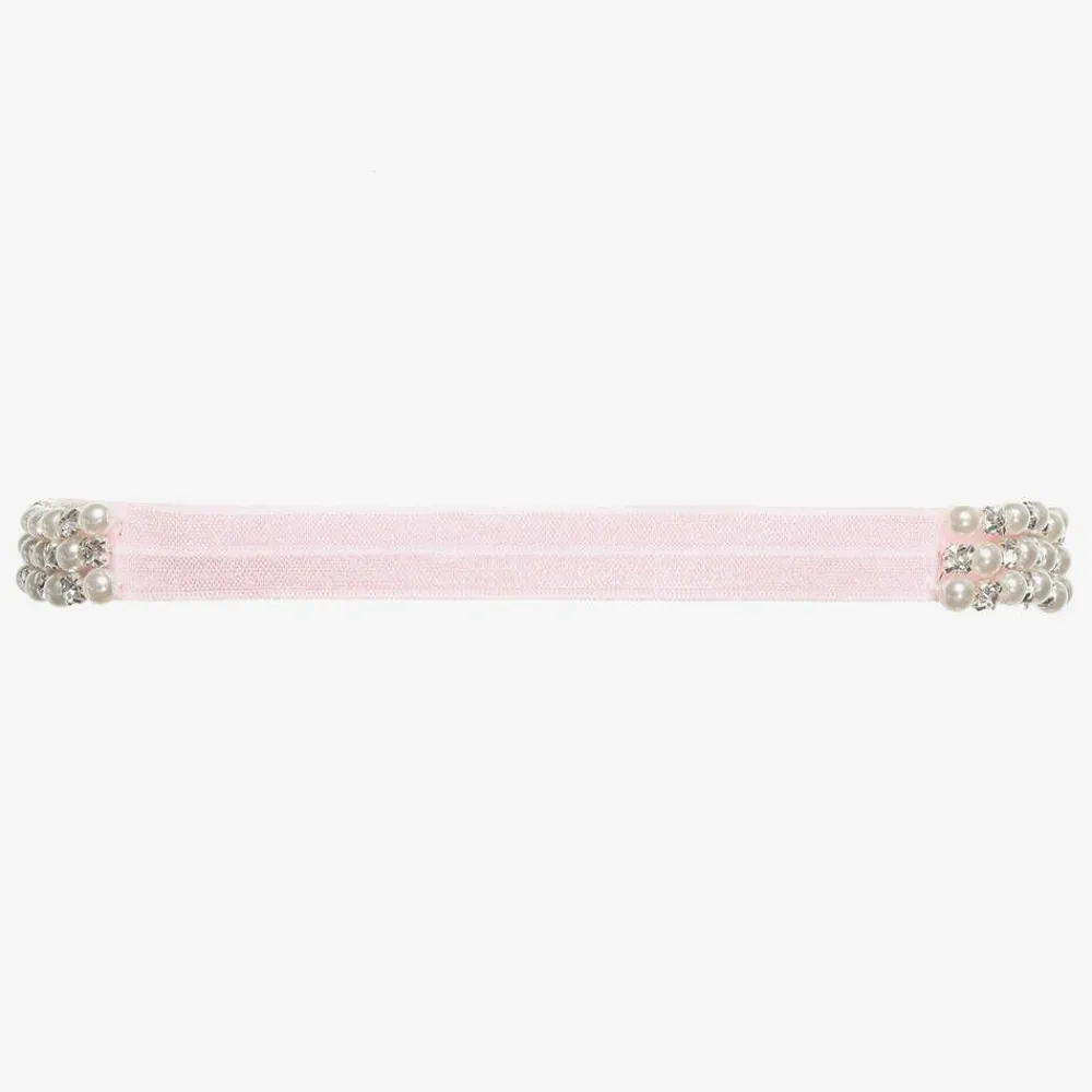 Cute Cute Hair Accessories*Diamanté & Pearl Bead Headband