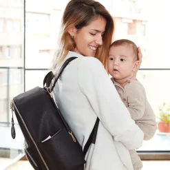 Pasito a Pasito Bags*Faux Leather Changing Backpack (37cm)