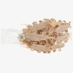 Cute Cute Hair Accessories*Feather & Pearl Headband