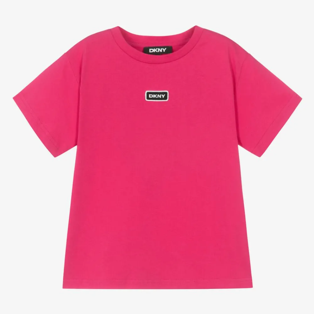 DKNY Tops*Fuchsia Pink Organic Cotton T-Shirt