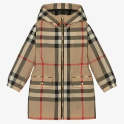 Burberry Coats & Jackets*Girls Archive Beige Oversized Check Coat