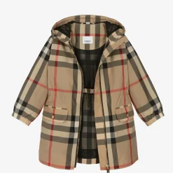 Burberry Coats & Jackets*Girls Archive Beige Oversized Check Coat