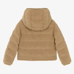 Moncler Enfant Coats & Jackets*Girls Beige Audrieu Teddy Fleece Jacket