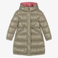 Moncler Enfant Coats & Jackets*Girls Beige Bellevue Down Puffer Coat
