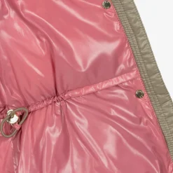 Moncler Enfant Coats & Jackets*Girls Beige Bellevue Down Puffer Coat