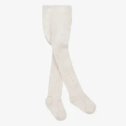 Mayoral Tights|Tights*Girls Beige Cable Knit Tights
