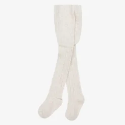 Mayoral Tights|Tights*Girls Beige Cable Knit Tights