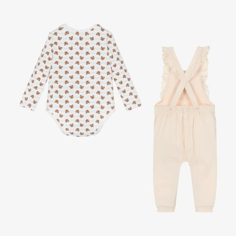 Guess Gifts|Babysuits*Girls Beige Cotton Babysuit Gift Set