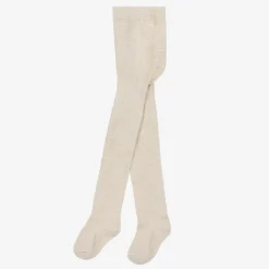 Mayoral Tights|Tights*Girls Beige Cotton Glitter Tights
