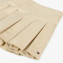 Tommy Hilfiger Skirts*Girls Beige Cotton Pleated Skirt