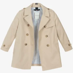 Tommy Hilfiger Coats & Jackets*Girls Beige Cotton Trench Coat