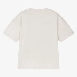 Calvin Klein Tops*Girls Beige Cotton T-Shirt
